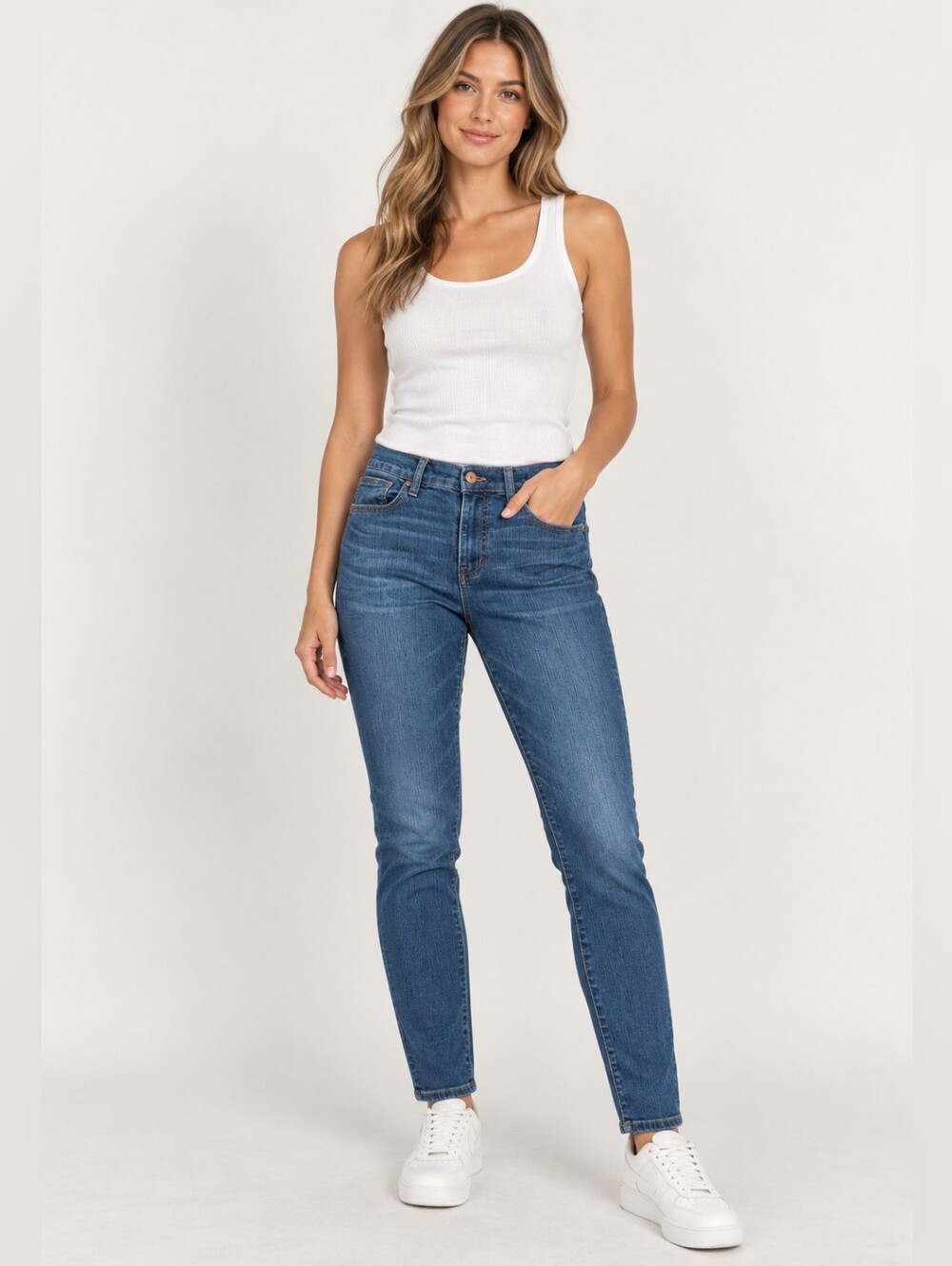5/$25 Madewell Skinny Midrise Blue Jeans